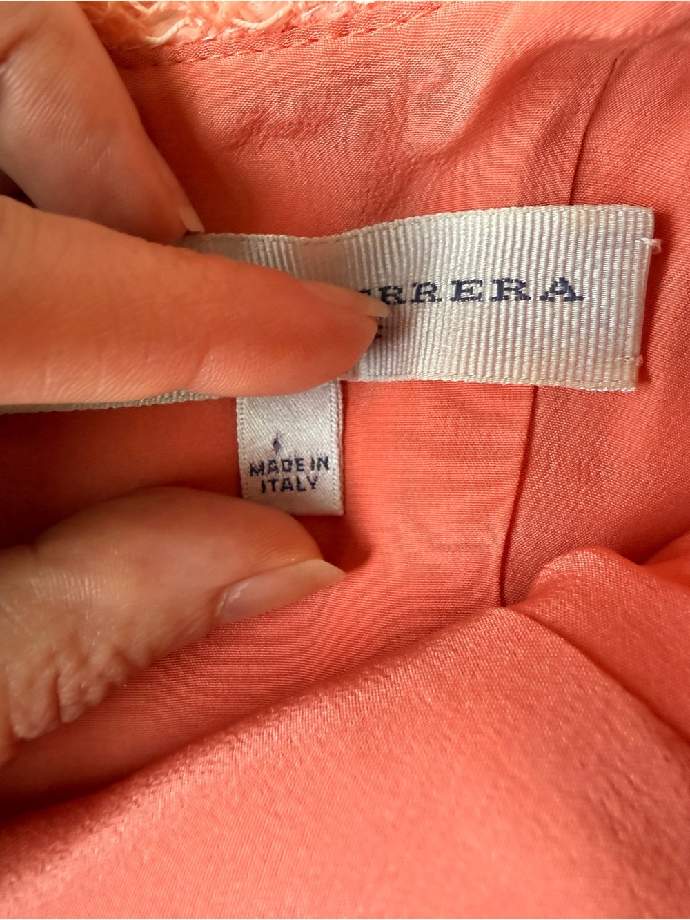 Carolina Herrera Coral Tweed Dress - Picture 9 of 11